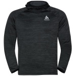 Odlo Kapuzenpullover Run Easy Mid Layer (leicht, hoher Tragekomfort) schwarz meliert Herren